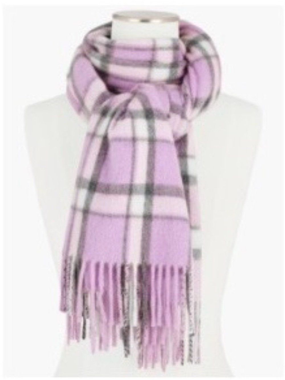 Talbots Cashmere Water weave Scarf - Frosted Lavender
